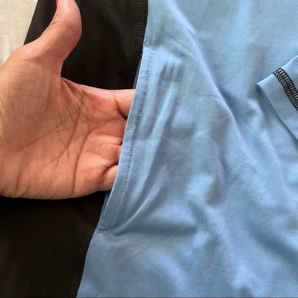 NWT Fila Half-zip Long Sleeve Top in size Medium - Blue & Black - Picture 6 of 11